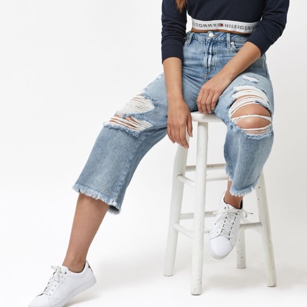 Tommy Hilfiger Vintage High Waisted Culotte Jeans